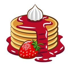 Pancake vector graphic