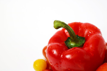 Colorful vegetables paprika tomato