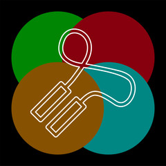 jumping rope illustration, jumping exercise