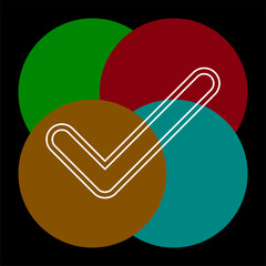 Confirm or approved symbol - Check mark