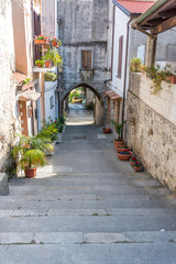 Ancient Street and Archway in Southern Italy