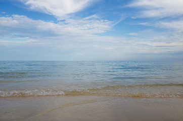 Fototapeta na wymiar sea sand beach and sky