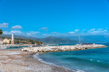 Southern Mediterranean Italian Beach on a Sunny Day