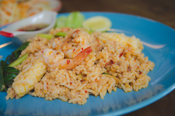 spicy fried rice with shrimp