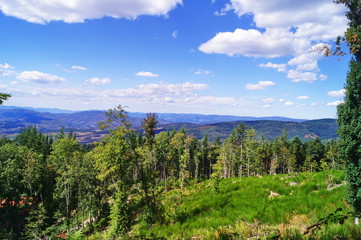 Landscape from Monte Secchieta; Tuscany, Italy