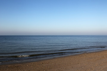 Beach and sea on Heligoland.