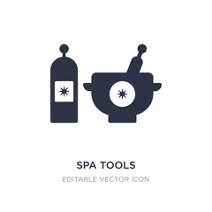 spa tools icon on white background. Simple element illustration from Beauty concept.