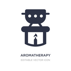 aromatherapy icon on white background. Simple element illustration from Beauty concept.