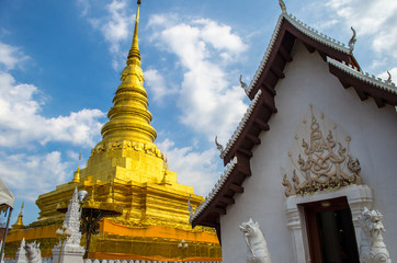 Great golden stupa with great church