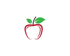 Apple vector icon illustration