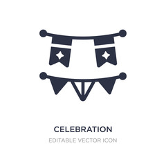 celebration garlands icon on white background. Simple element illustration from Christmas concept.