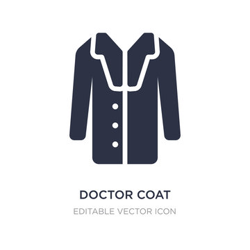 Doctor Coat Icon On White Background. Simple Element Illustration From Christmas Concept.