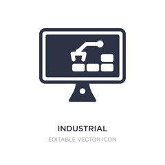 industrial icon on white background. Simple element illustration from Computer concept.