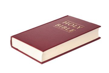 Holy Bible book, isolated on white