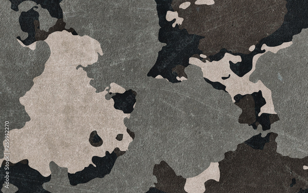 Wall mural camouflage pattern cloth texture. background and texture for design.