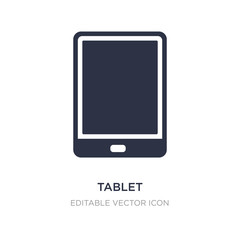 tablet electronic device icon on white background. Simple element illustration from Computer concept.