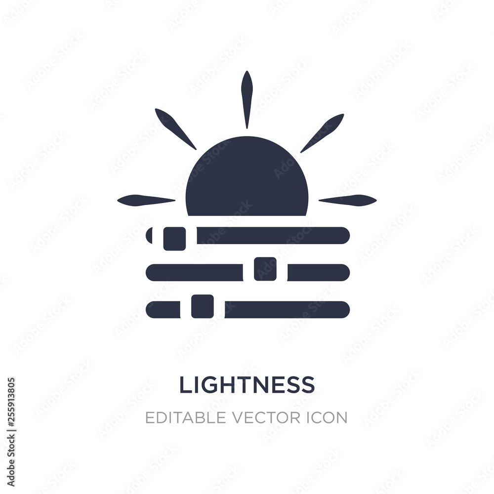 Poster lightness icon on white background. simple element illustration from edit tools concept.