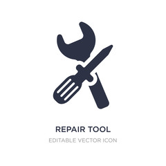 repair tool icon on white background. Simple element illustration from Edit tools concept.