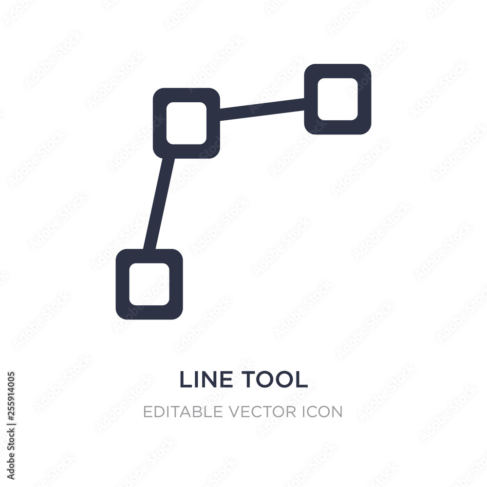 Poster line tool icon on white background. simple element illustration from edit tools concept.