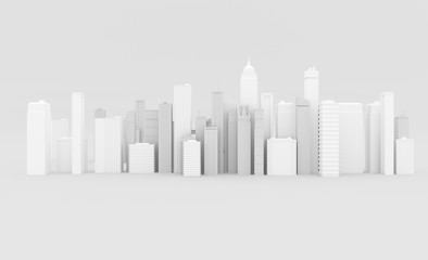 abstract city background with skyscrapers