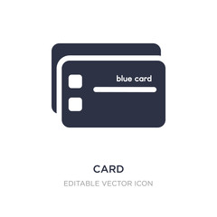 card icon on white background. Simple element illustration from Edit tools concept.