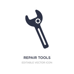 repair tools icon on white background. Simple element illustration from Edit tools concept.