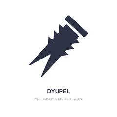 dyupel icon on white background. Simple element illustration from General concept.