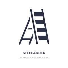 stepladder icon on white background. Simple element illustration from General concept.