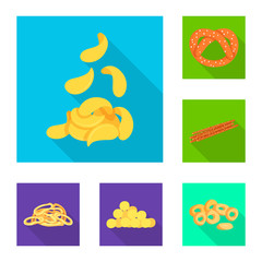 Isolated object of Oktoberfest and bar sign. Collection of Oktoberfest and cooking vector icon for stock.