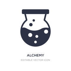 alchemy icon on white background. Simple element illustration from Miscellaneous concept.