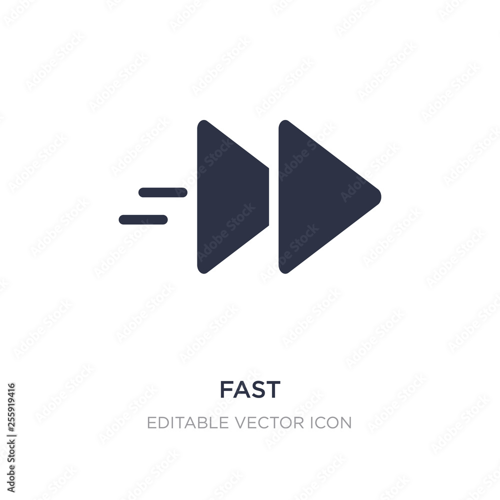 Aufkleber fast icon on white background. simple element illustration from multimedia concept.