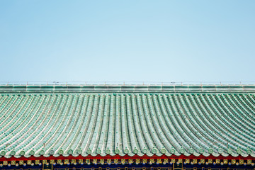Chinese traditional roof detail background