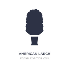 american larch tree icon on white background. Simple element illustration from Nature concept.