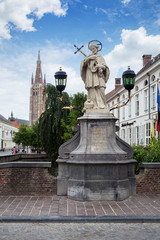 Fototapeta na wymiar Statue of Johannes Nepomucenus