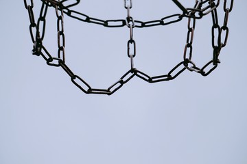 metallic chain net