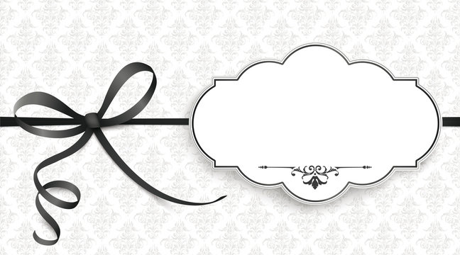 Ornaments Obituary Emblem Knot Black Ribbon Header