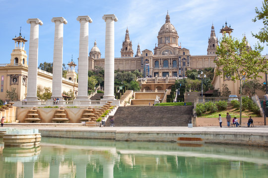 Palau Nacional in Barcelona, Spain