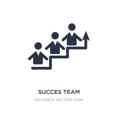 succes team icon on white background. Simple element illustration from People concept.