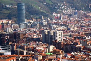 building architecture in Bilbao Spain