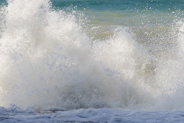 Waves on the coast of the sea, ocean