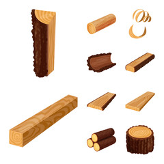 Isolated object of signboard  and wood sign. Set of signboard  and wooden stock vector illustration.