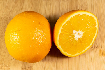 fresh orange close-up