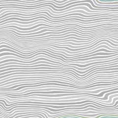 Grey Striped Pattern. Wavy Ribbons on Grey Background. Curvy Lines Texture.
