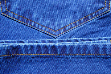 Naklejka premium blue jean pocket closeup