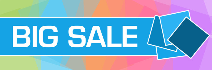 Big Sale Colorful Squares Texture Blue 