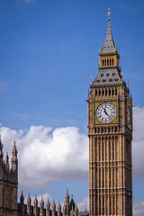 Fototapeta na wymiar Big Ben Clock Tower in London city in England