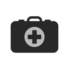 First aid kit icon, vector flat icon