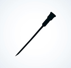 Syringe. Vector drawing