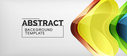 Shiny glossy arrows background, clean modern geometric design, futuristic composition