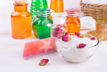 Sea salt and other bath cosmetic and Accessories